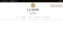 Tablet Screenshot of ljshaw.com